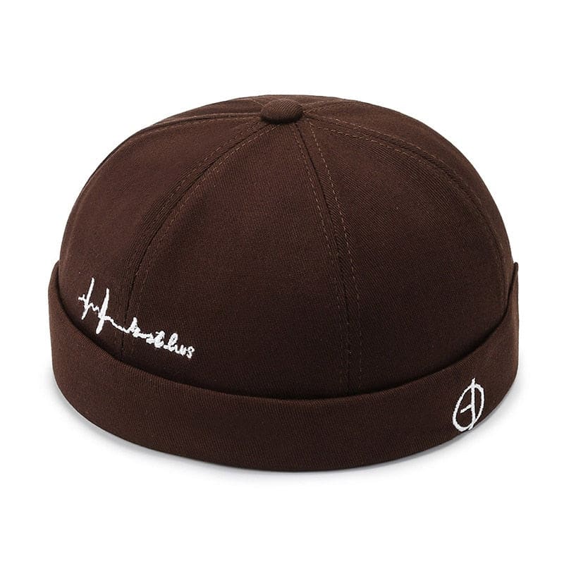 casquette sans visière marron