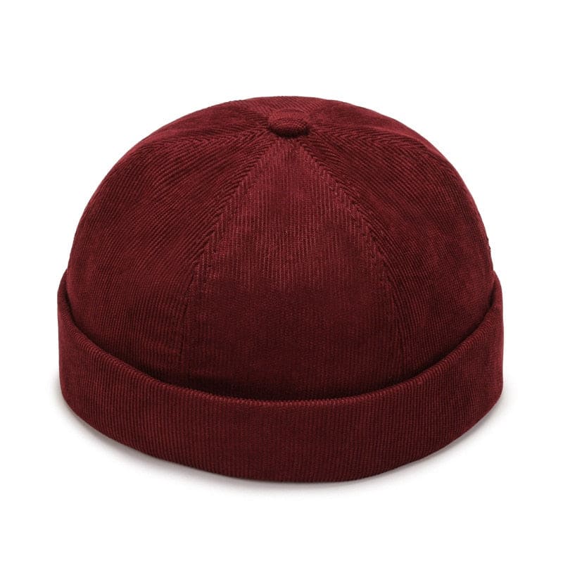 Casquette sans visière bordeaux