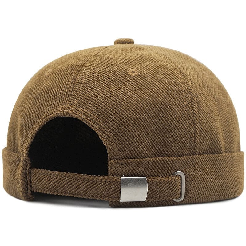 Casquette sans visière marron