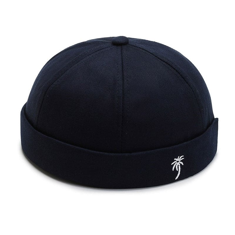 casquette sans visière bleue